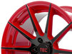 Tec Speedwheels GT-7 Rot-Schwarz-Glanz