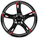 Ronal R62 Red - Jetblack