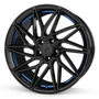 Keskin KT20 black painted blue inside