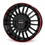 Borbet CW 3 black glossy red ring