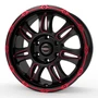 Borbet CW8 red rim window polished matt